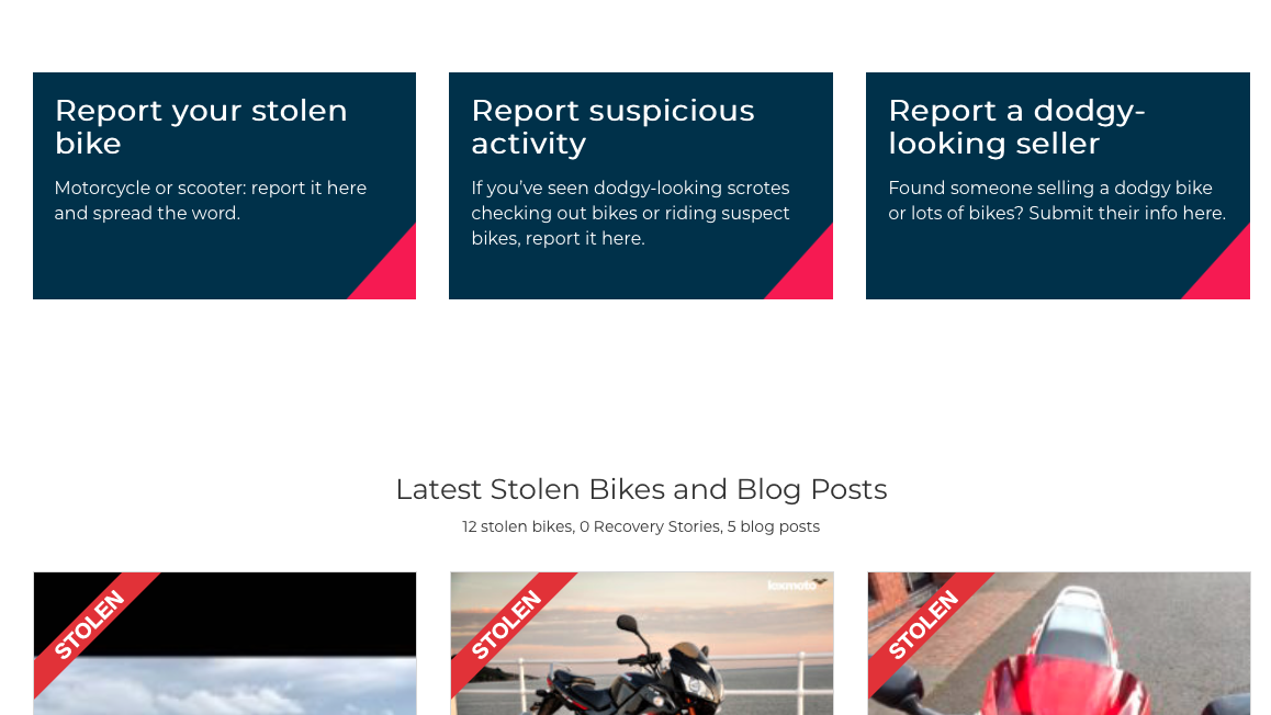 Bikers United website